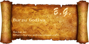 Burzu Godiva névjegykártya